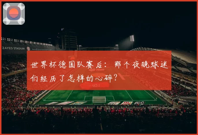 世界杯德国队赛后:那个夜晚球迷们经历了怎样的心碎?